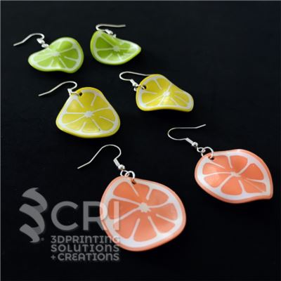 Orecchini Citrus fruits stampa 3d